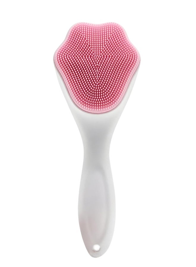 Facial Silicone Cleansing Brush – Handheld Exfoliating Face Scrubber with Soft Food-Grade Silicone Bristles, Cat Paw Design, Deep Pore Cleanser & Makeup Removal Tool - Image 1